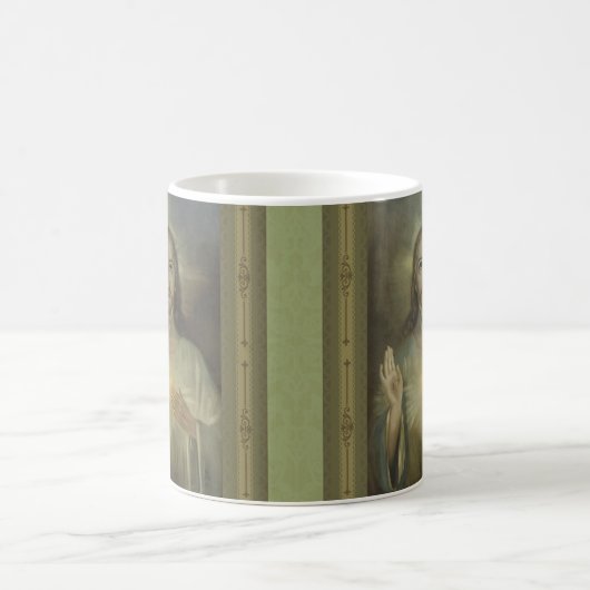 Miraculair Afbeelding van het heilige hart van de  Koffiemok (Center)