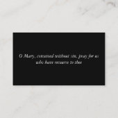 miraculair medaille visitekaartje (Achterkant)