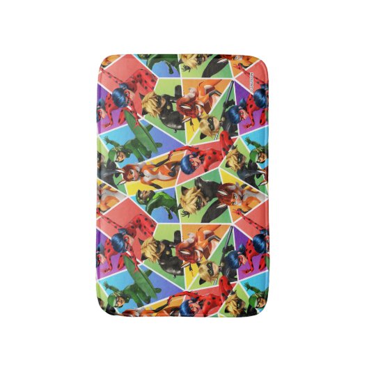 Miraculeus kleurrijk karakterpatroon badmat (Voorkant Verticaal)