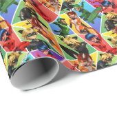 Miraculeus kleurrijk karakterpatroon cadeaupapier (Rol Hoek)