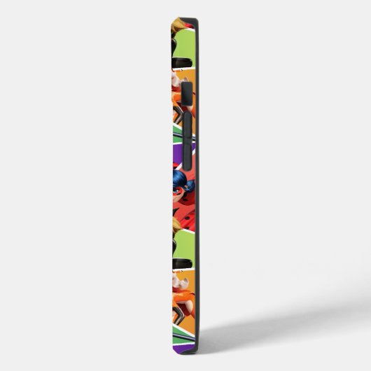 Miraculeus kleurrijk karakterpatroon Case-Mate iPhone case (Achterkant / Links)