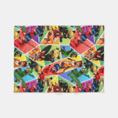 Miraculeus kleurrijk karakterpatroon fleece deken (Voorkant (Horizontaal))