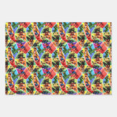 Miraculeus kleurrijk karakterpatroon inpakpapier vel (Voorkant)