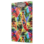 Miraculeus kleurrijk karakterpatroon klembord (Links)