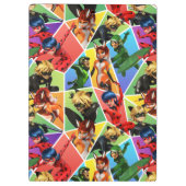 Miraculeus kleurrijk karakterpatroon klembord (Achterkant)