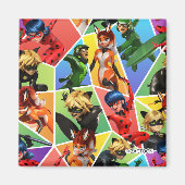 Miraculeus kleurrijk karakterpatroon magneet (Voorkant)