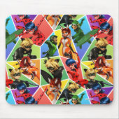 Miraculeus kleurrijk karakterpatroon muismat (Voorkant)