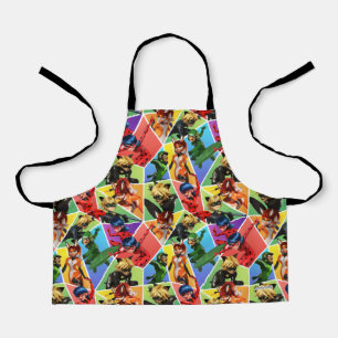 Miraculeus kleurrijk karakterpatroon schort