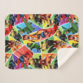 Miraculeus kleurrijk karakterpatroon sherpa deken (Voorkant (horizontaal))