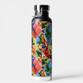Miraculeus kleurrijk karakterpatroon waterfles (Rechts)