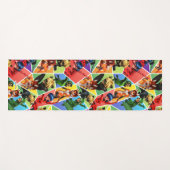 Miraculeus kleurrijk karakterpatroon yogamat (Voorkant (horizontaal))