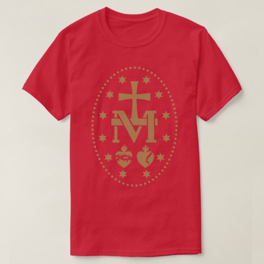Miraculeus Medaille Maagd Maria T-shirt (Design voorkant)