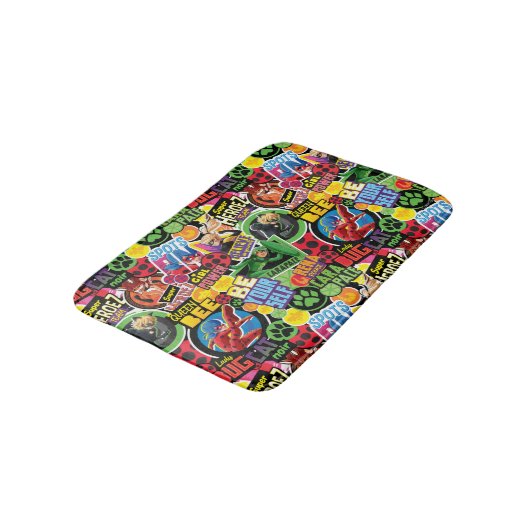 Miraculeus superheld karakters patroon badmat (Gekanteld)