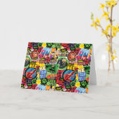 Miraculeus superheld karakters patroon kaart (Gele Bloem)