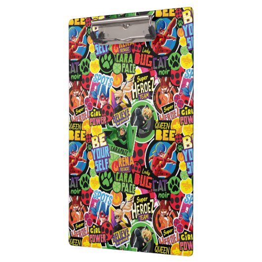 Miraculeus superheld karakters patroon klembord (Links)