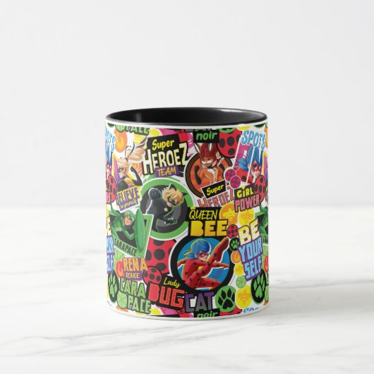 Miraculeus superheld karakters patroon mok (Midden)