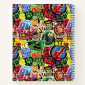 Miraculeus superheld karakters patroon notitieboek (Achterkant)