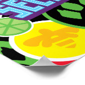 Miraculeus superheld karakters patroon poster (Hoek)