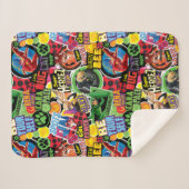 Miraculeus superheld karakters patroon sherpa deken (Voorkant (horizontaal))