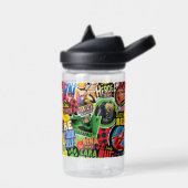 Miraculeus superheld karakters patroon waterfles (Links)