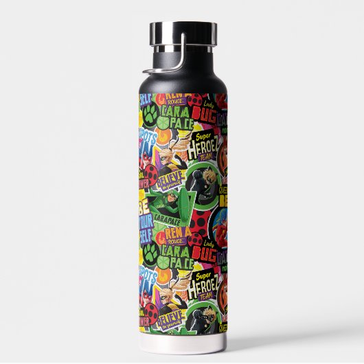 Miraculeus superheld karakters patroon waterfles (Rechts)