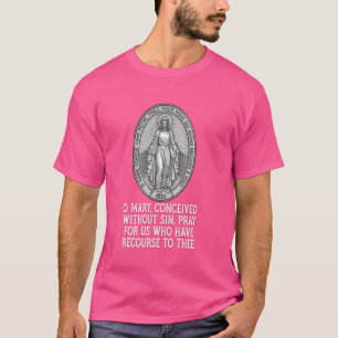 Miraculeuze Medaille Maria Onze-Lieve-Vrouw Kathol T-shirt