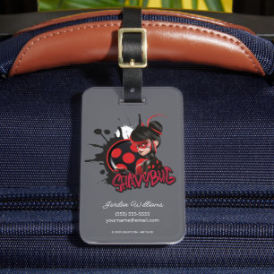 Miraculeuze omgekeerde Shadybug Character Graphic Bagagelabel