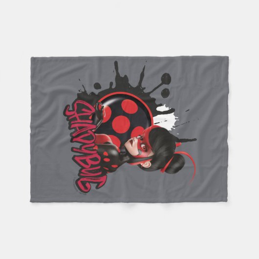 Miraculeuze omgekeerde Shadybug Character Graphic Fleece Deken (Voorkant (Horizontaal))