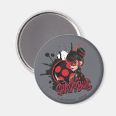Miraculeuze omgekeerde Shadybug Character Graphic Magneet (Voorkant / Achterkant)