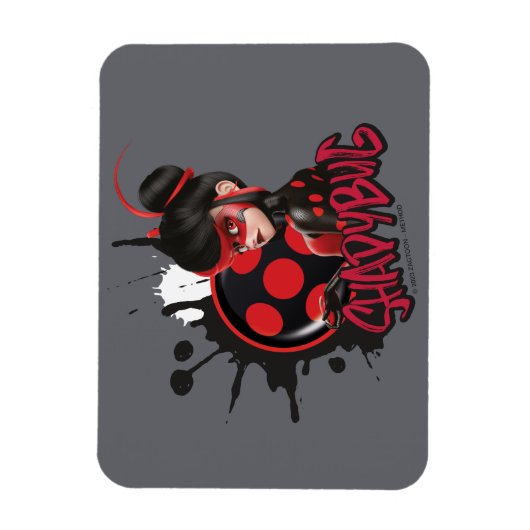 Miraculeuze omgekeerde Shadybug Character Graphic Magneet (Verticaal)
