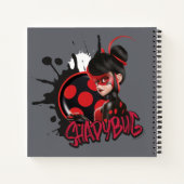 Miraculeuze omgekeerde Shadybug Character Graphic Notitieboek (Achterkant)