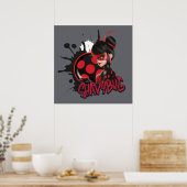 Miraculeuze omgekeerde Shadybug Character Graphic Poster (Keuken)