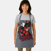 Miraculeuze omgekeerde Shadybug Character Graphic Schort (Insitu)