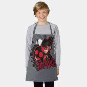 Miraculeuze omgekeerde Shadybug Character Graphic Schort (Gedragen)