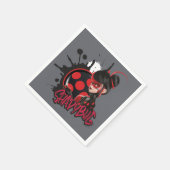 Miraculeuze omgekeerde Shadybug Character Graphic Servet (Hoek)