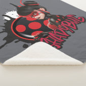 Miraculeuze omgekeerde Shadybug Character Graphic Sherpa Deken (3/4)