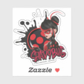 Miraculeuze omgekeerde Shadybug Character Graphic Sticker (Vel)