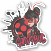 Miraculeuze omgekeerde Shadybug Character Graphic Sticker (Voorkant)