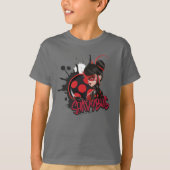 Miraculeuze omgekeerde Shadybug Character Graphic T-shirt (Voorkant)