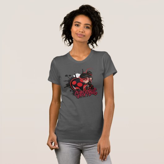 Miraculeuze omgekeerde Shadybug Character Graphic T-shirt (Voorkant volledig)