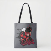 Miraculeuze omgekeerde Shadybug Character Graphic Tote Bag (Voorkant)