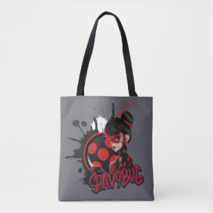Miraculeuze omgekeerde Shadybug Character Graphic Tote Bag