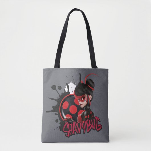 Miraculeuze omgekeerde Shadybug Character Graphic Tote Bag (Voorkant)