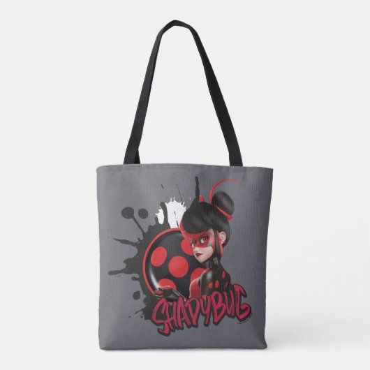 Miraculeuze omgekeerde Shadybug Character Graphic Tote Bag (Achterkant)
