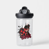 Miraculeuze omgekeerde Shadybug Character Graphic Waterfles (Voorkant)