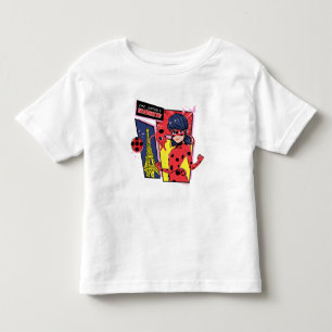 Miraculous Comic Ladybug Parijse Manier Kinder Shirts