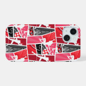 Miraculous Comic Ladybug Paris Patroon iPhone 15 Case (Achterkant horizontaal)