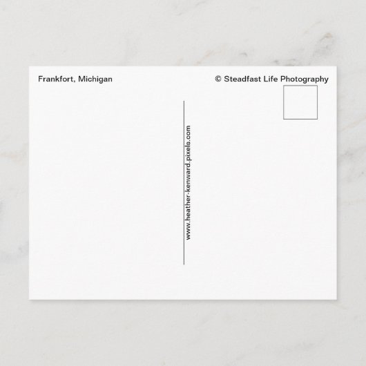 Miraculous Evening in Frankfort Light Briefkaart (Achterkant)