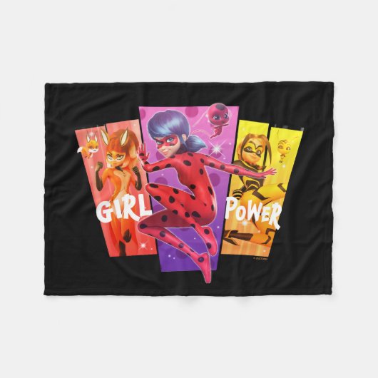 Miraculous Girls | Meiskrachtenergie Fleece Deken (Voorkant (Horizontaal))