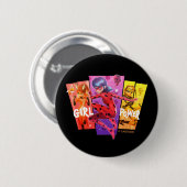 Miraculous Girls | Meiskrachtenergie Ronde Button 5,7 Cm (Voorkant /achterkant)